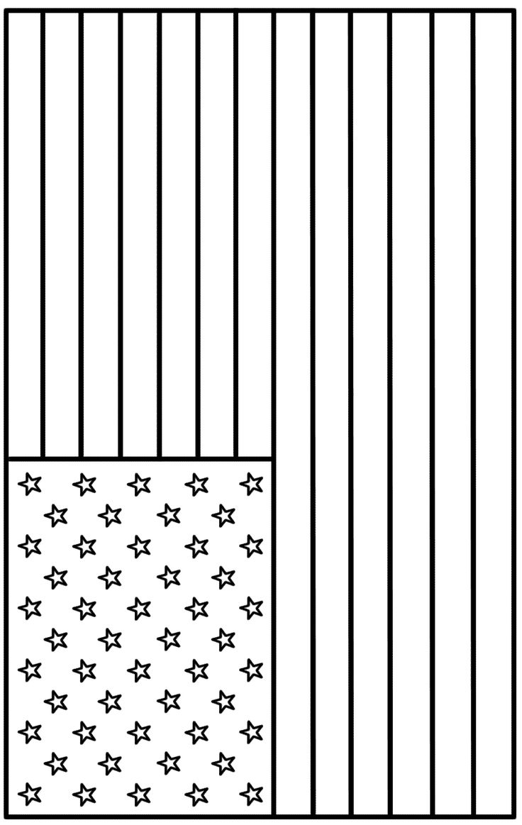 coloring page us flag