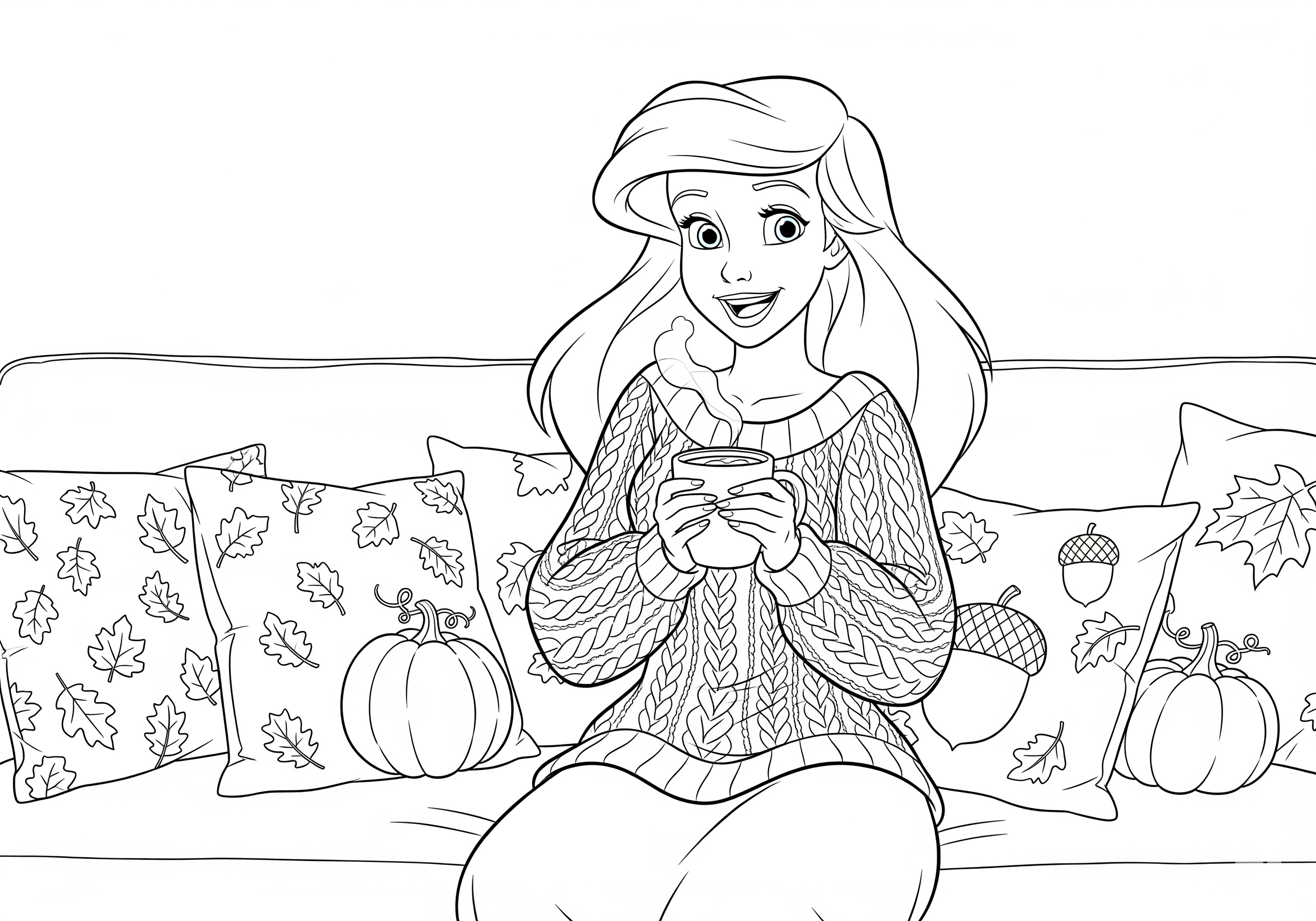disney fall coloring pages