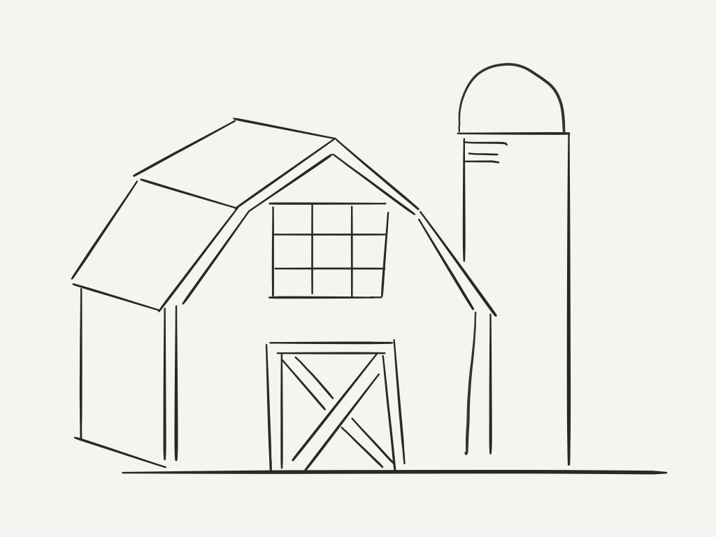 coloring pages of barns