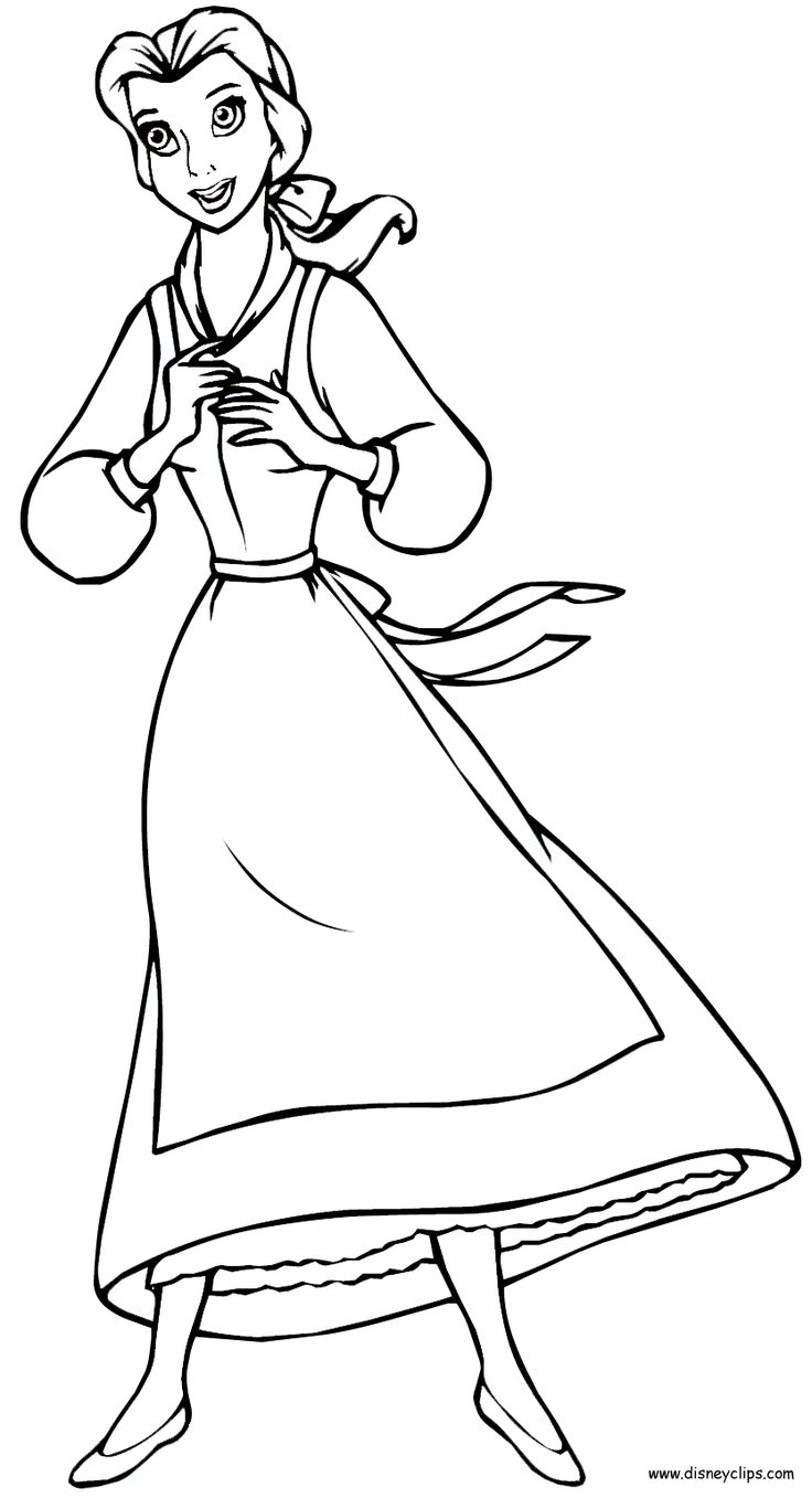 Beauty And The Beast Coloring Pages
