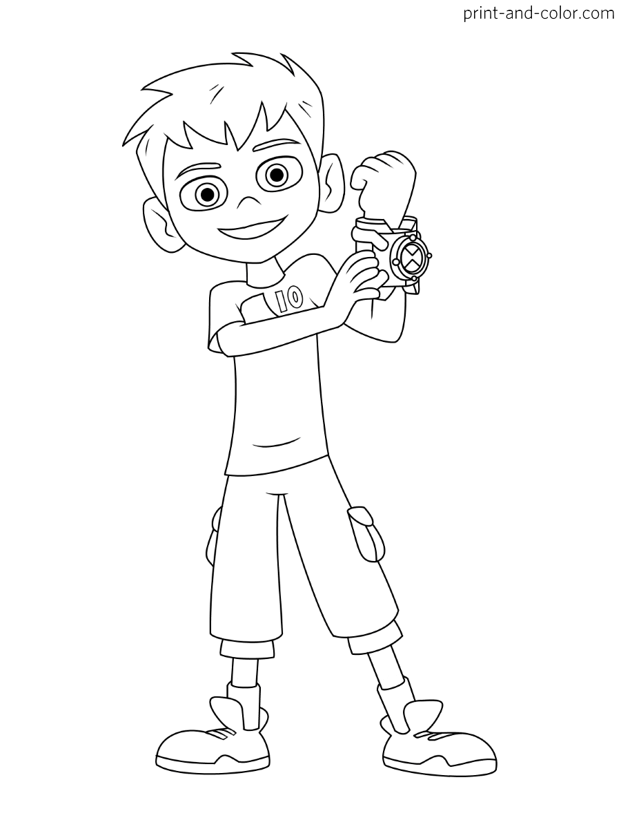 ben 10 coloring pages