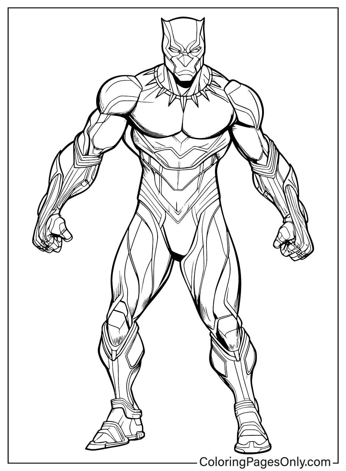 black panther coloring pages