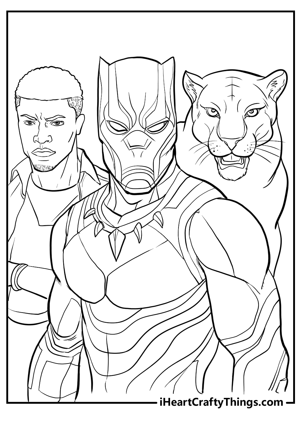 Black Panther Coloring Pages 25 Printable Easy Free PDFs 