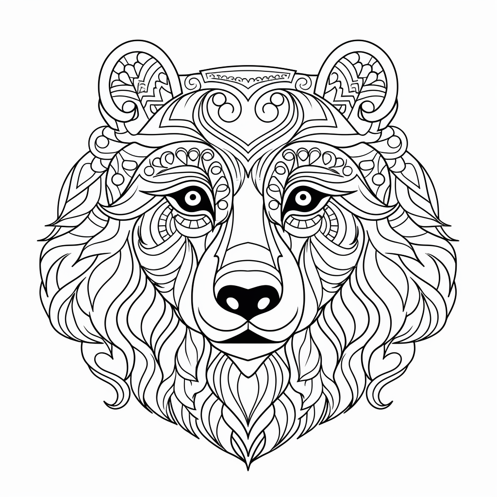 brown bear coloring pages