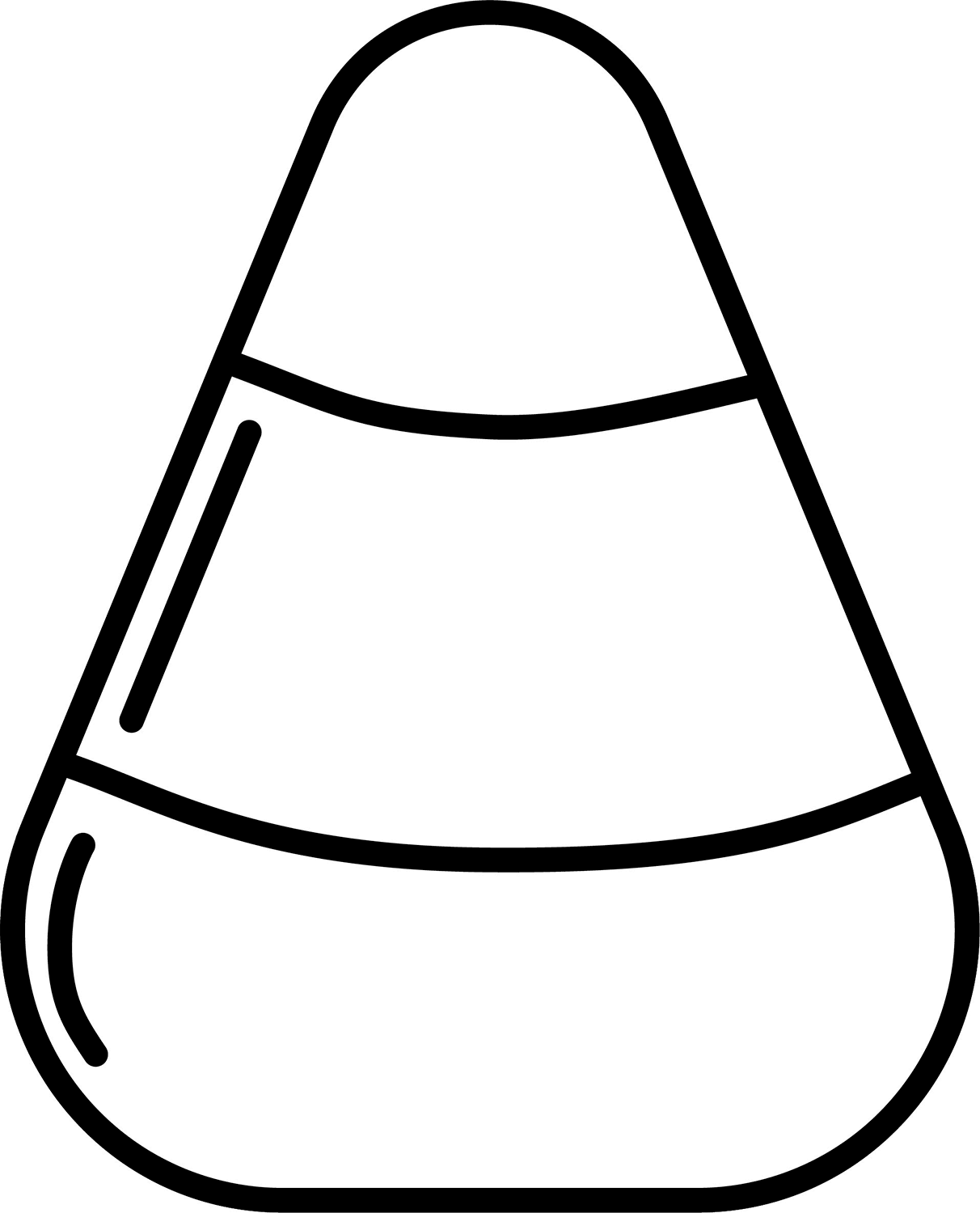 Candy Corn Coloring Page Free Printable