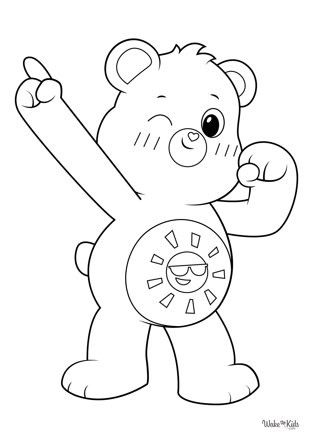 Care Bear Coloring Pages Free Printable PDFs WakeTheKids