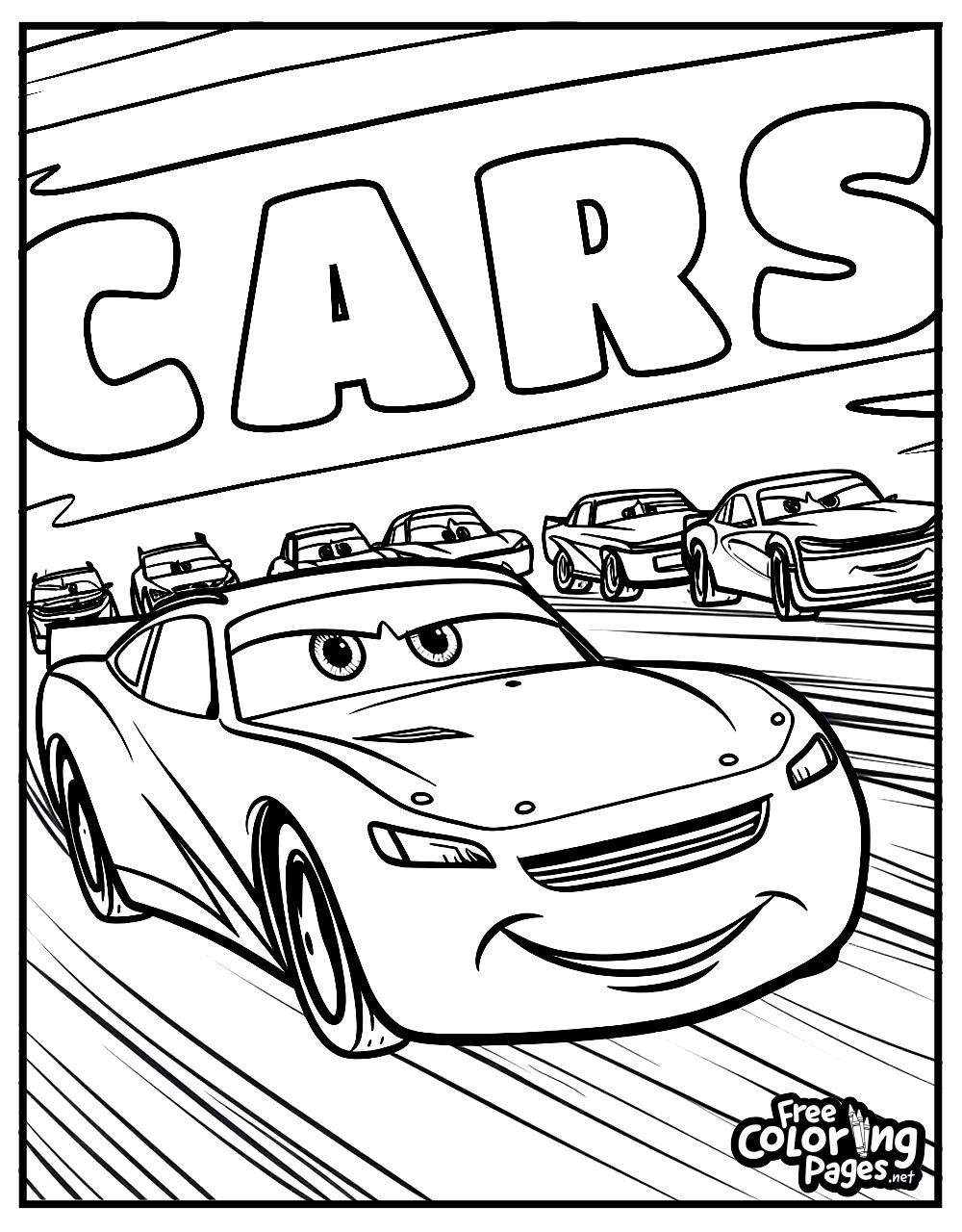 race car coloring pages