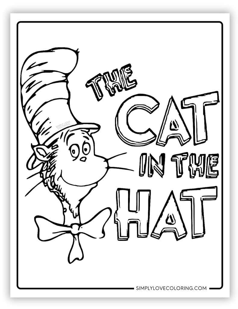 Cat In The Hat Coloring Pages Free PDF Printables Simply Love Coloring Cat In The Hat Coloring Pages Free PDF Printables Simply Love Coloring