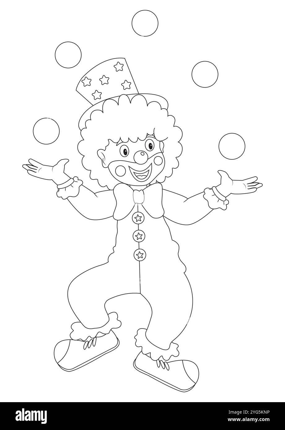 Circus Clown Coloring Pages Hi res Stock Photography And Images Alamy