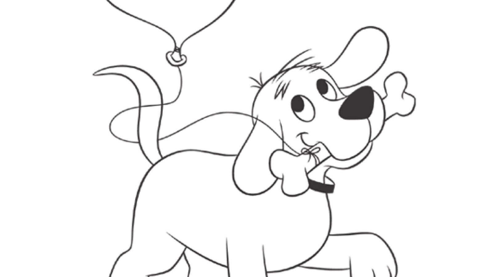 Clifford And Balloon Coloring Page Kids Coloring Pages PBS KIDS For Parents