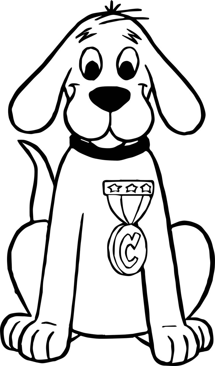 Clifford The Big Red Dog Prize Coloring Page Wecoloringpage