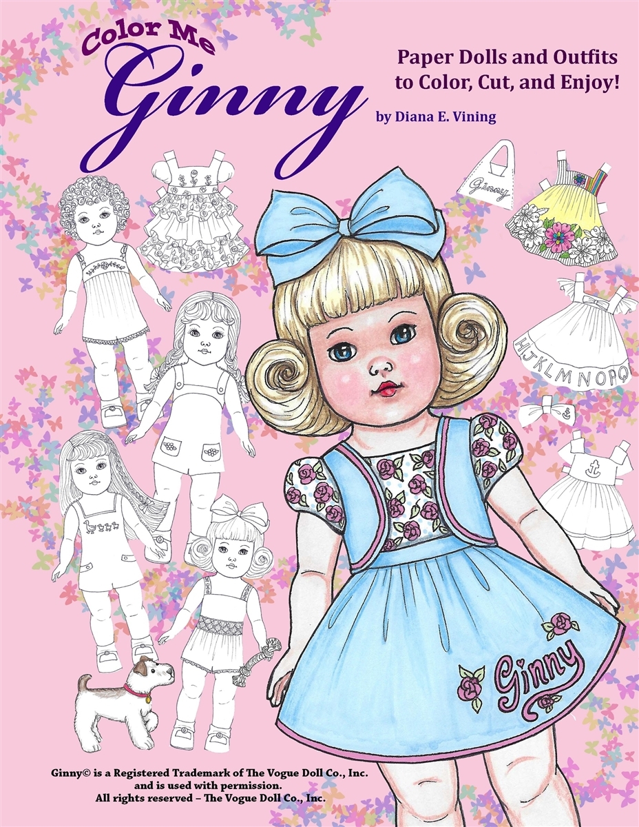  Color Me Ginny Paper Doll Coloring Book