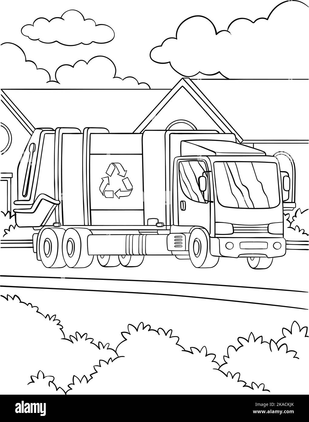 garbage truck coloring page garbage truck coloring page