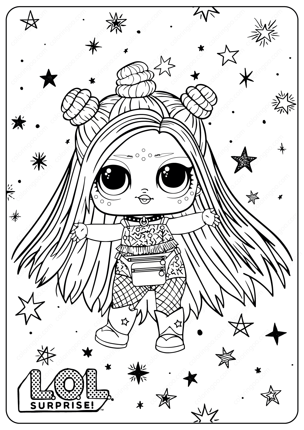 Coloring Page Lol Doll Deal Drawing Lol Printouts Doll Coloring Page Print Lol Surprise Lol