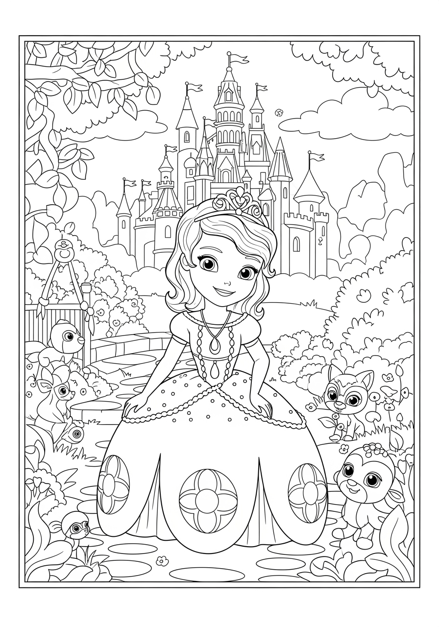 Coloring Page Sofia The First Printable For Kids Coloring Page Sofia The First Printable For Kids