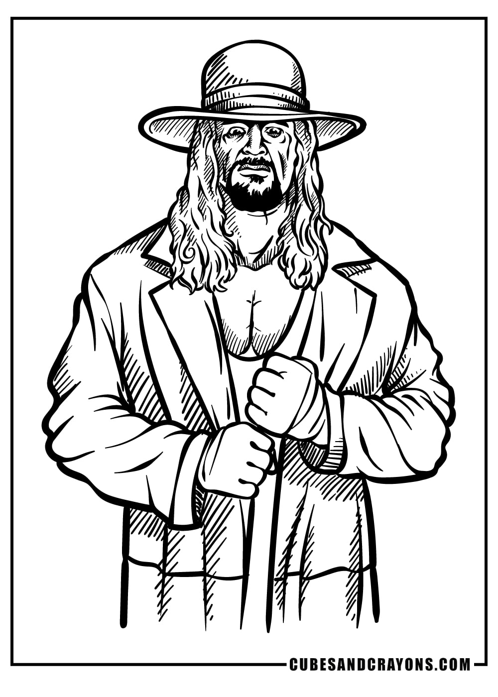 wwe wrestlers coloring pages
