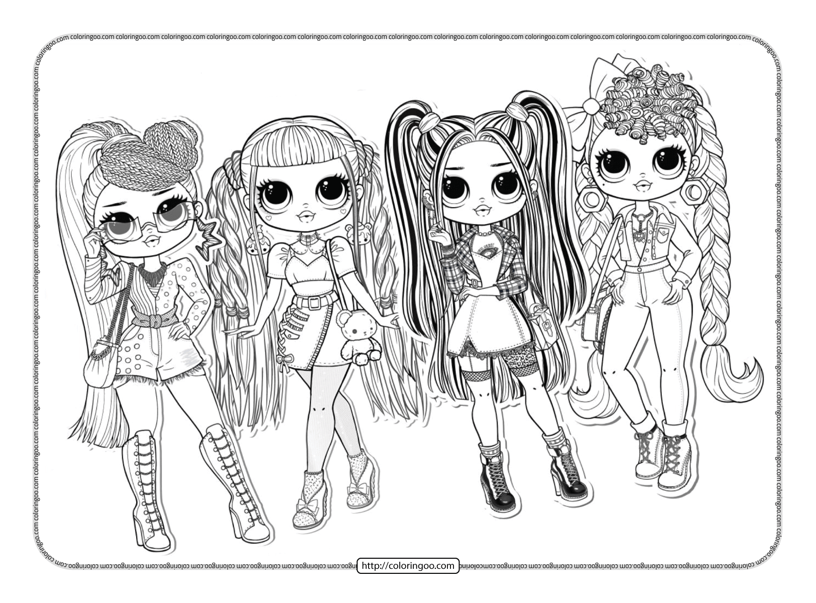 Coloring The Lol Printable Lol Doll Colors Doll Coloring Pages Printable Lol