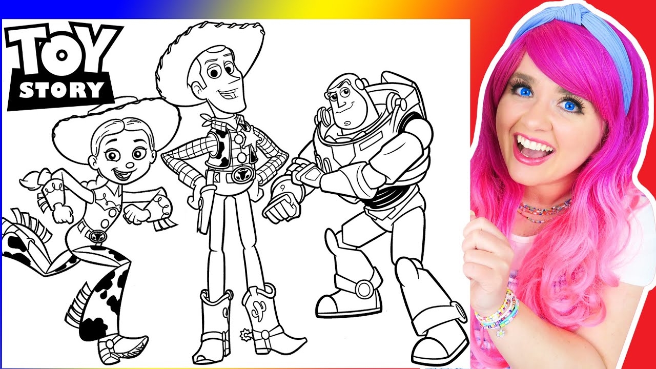 Coloring Toy Story Woody Buzz Jessie Disney Pixar Coloring Pages Prismacolor Markers YouTube Coloring Toy Story Woody Buzz Jessie Disney Pixar Coloring Pages Prismacolor Markers YouTube