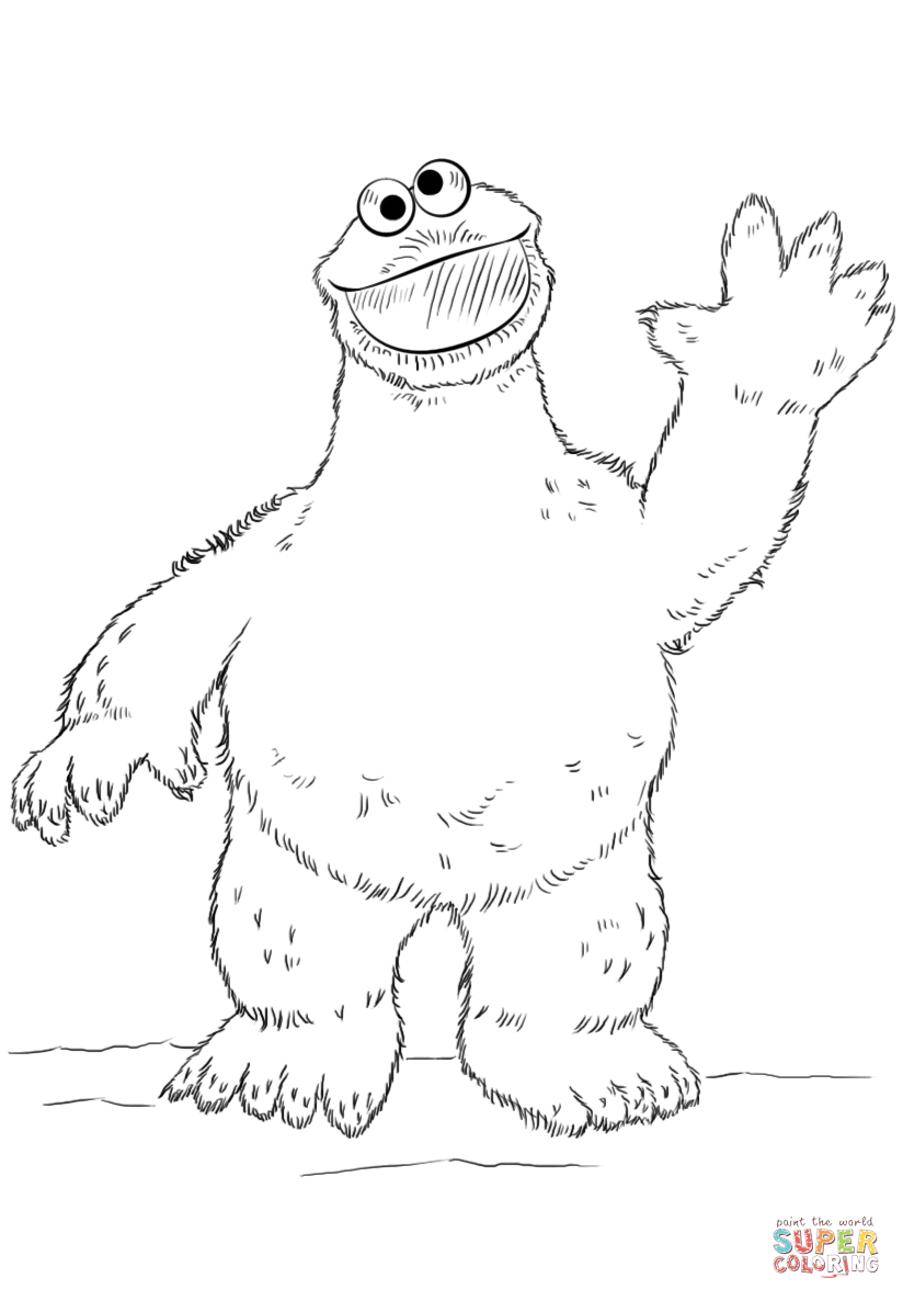 Cookie Monster Coloring Page Free Printable Cookie Monster Coloring Page Free Printable