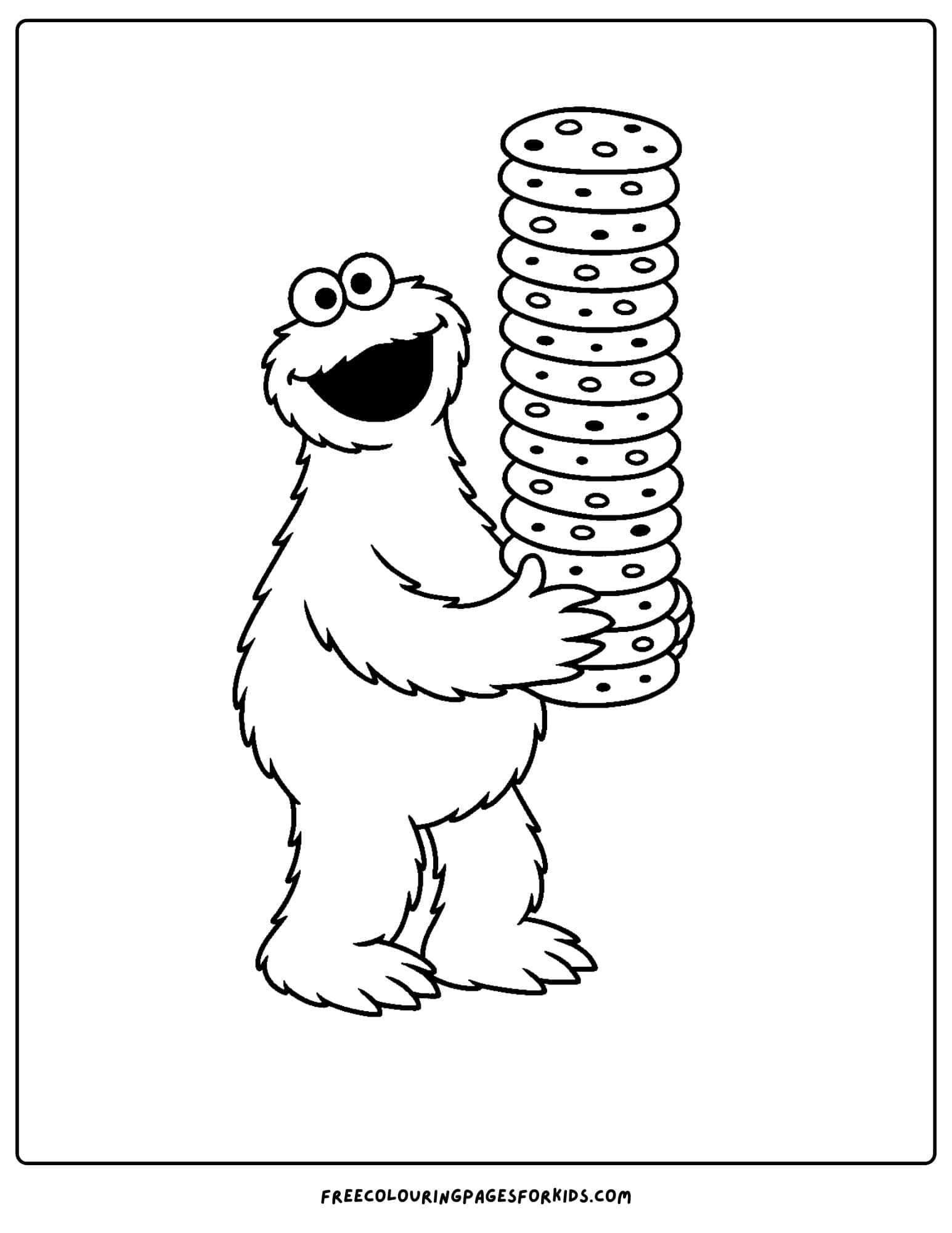 Cookie Monster Coloring Pages Cookie Monster Coloring Pages
