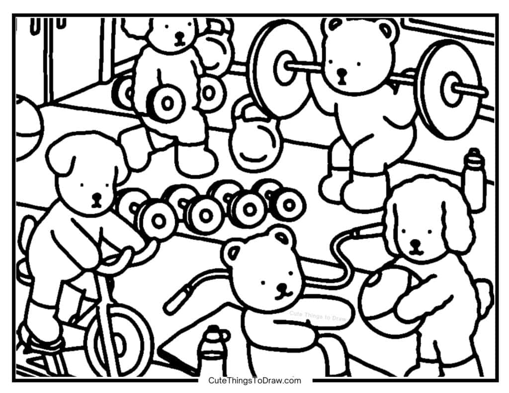 Cute Bobbie Goods And Friends Coloring Pages Free PDF Printables Cute Things To Draw