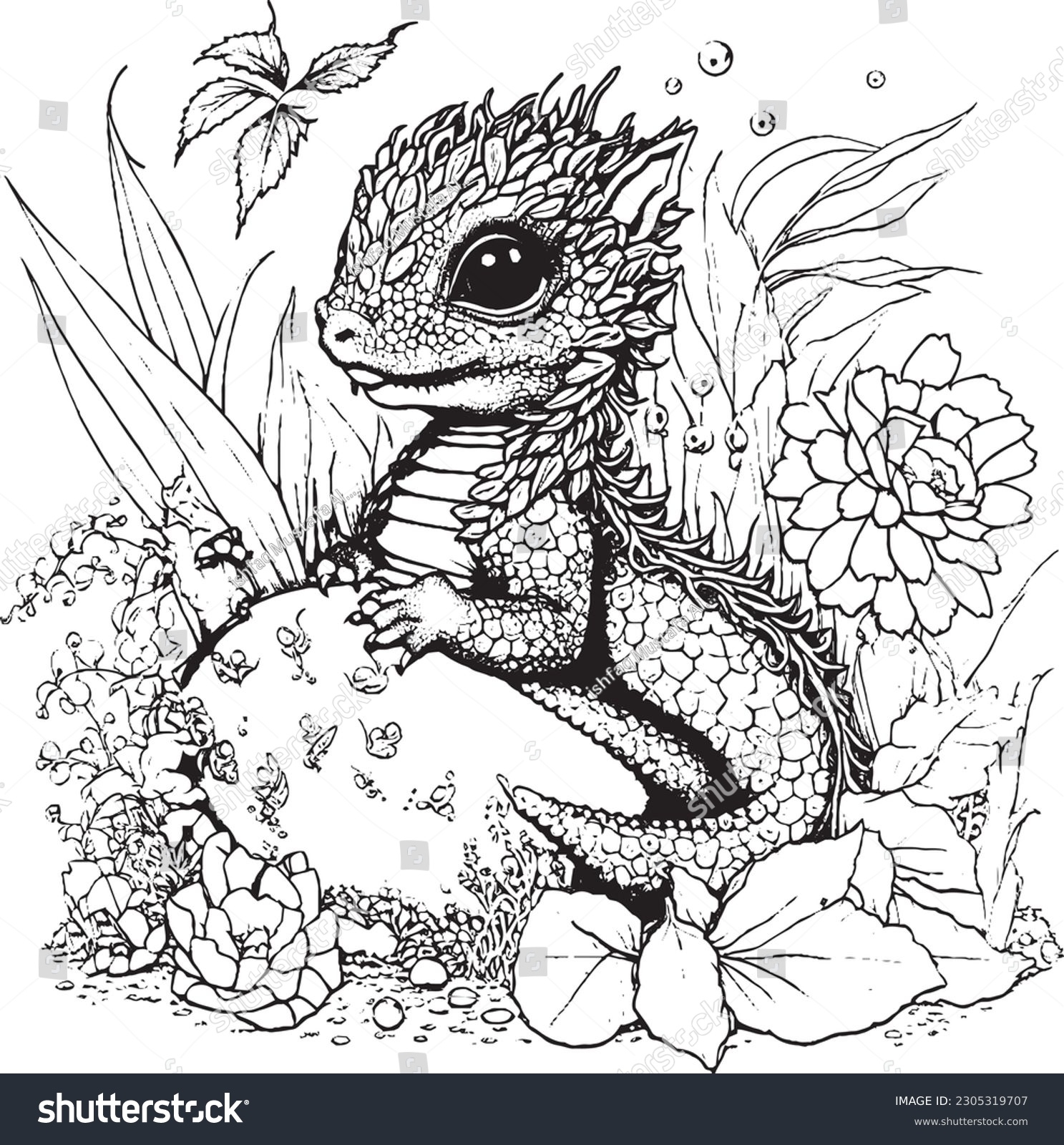 cute dragon coloring pages