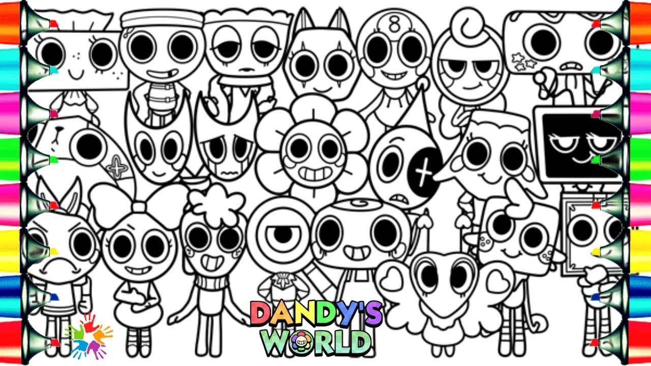dandy's world coloring pages