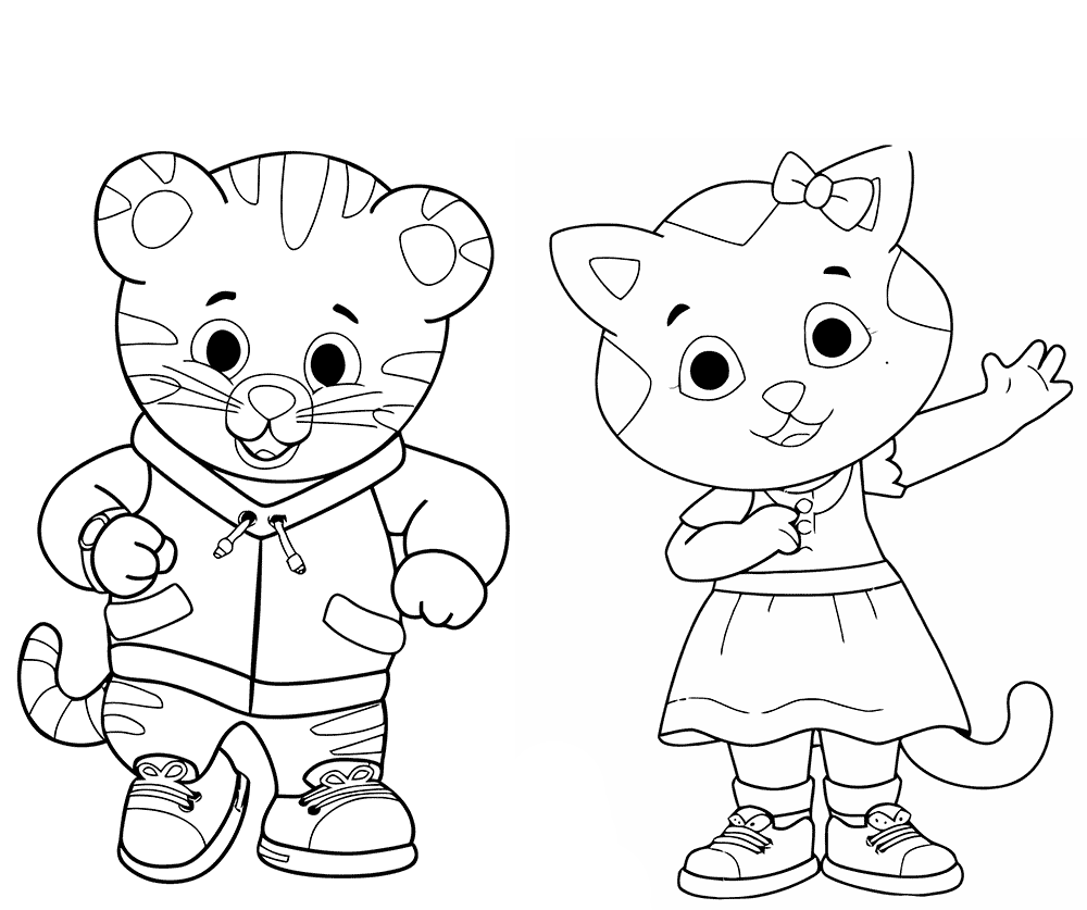 daniel tiger coloring page