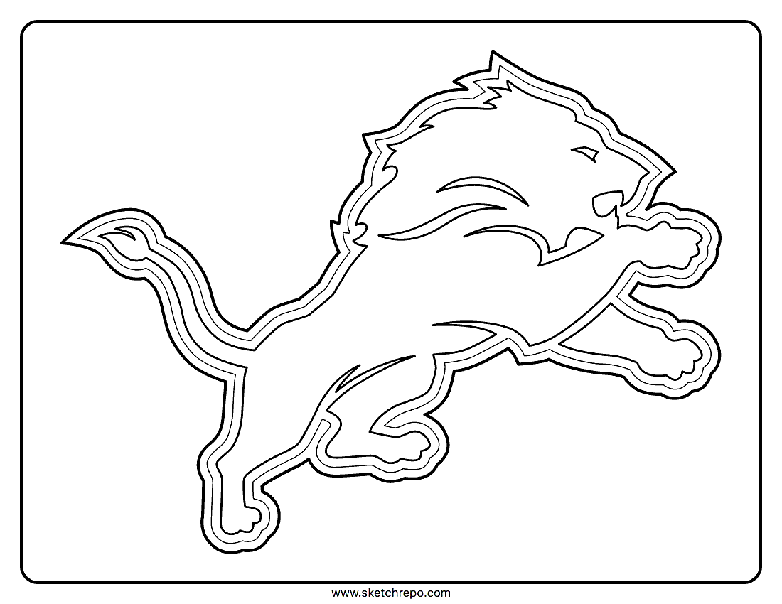 Detroit Lions Coloring Pages Sketch Repo Detroit Lions Coloring Pages Sketch Repo