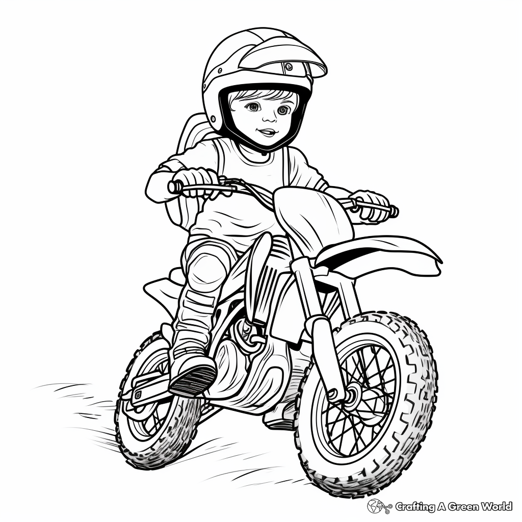 Dirt Bike Coloring Pages Free Printable 