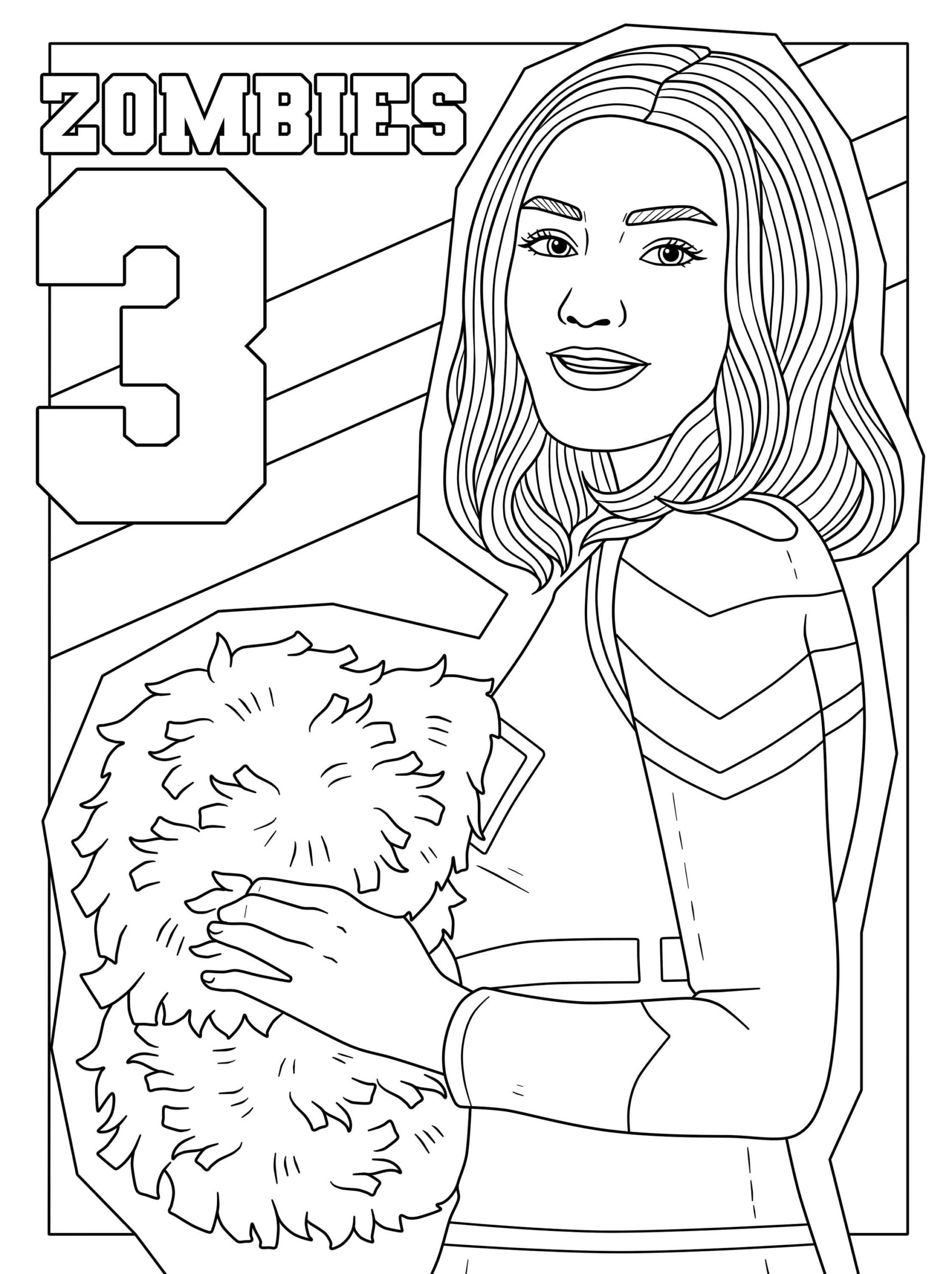 Disney Zombies 3 Coloring Book DIGITAL DOWNLOAD 35 Unique Pages Printable PDF Fun For All Fans Etsy