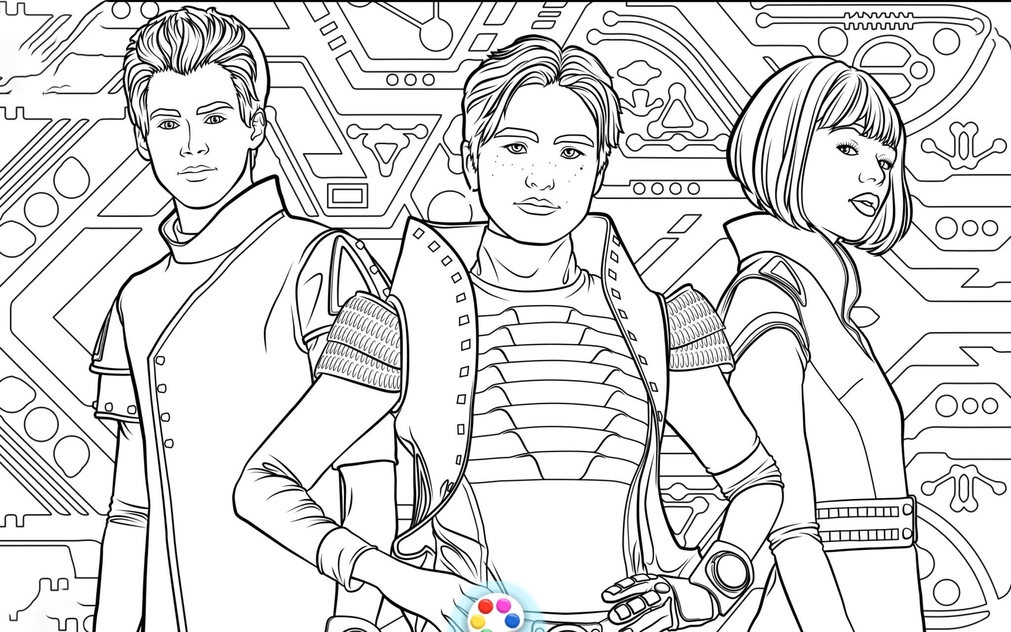 Disney Zombies 3 Coloring Pages YouLoveIt Disney Zombies 3 Coloring Pages YouLoveIt