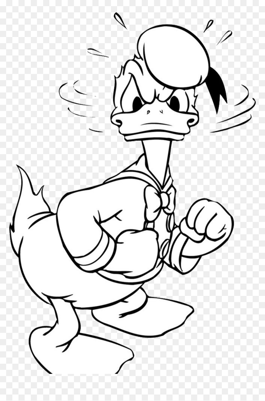 donald duck coloring page