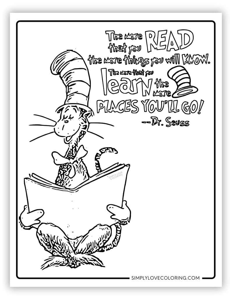 Dr Seuss Coloring Pages Free PDF Printables Simply Love Coloring