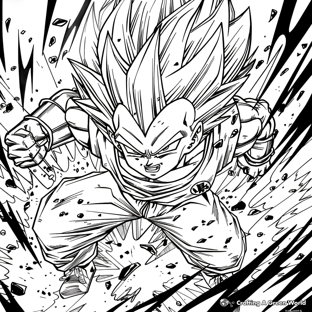 Dragon Ball Z Coloring Pages Free Printable 