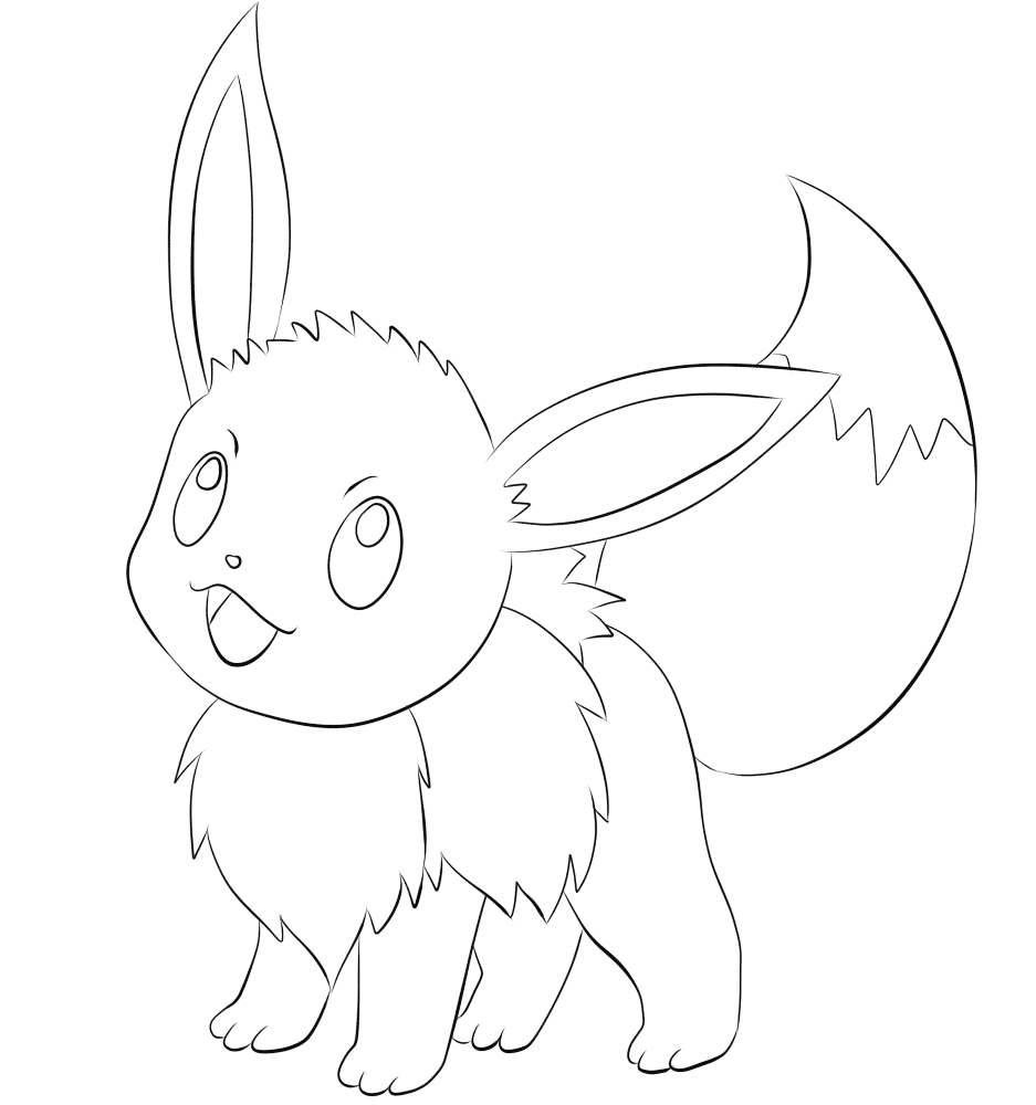 Eevee Coloring Page Free Printable Eevee Coloring Page Free Printable