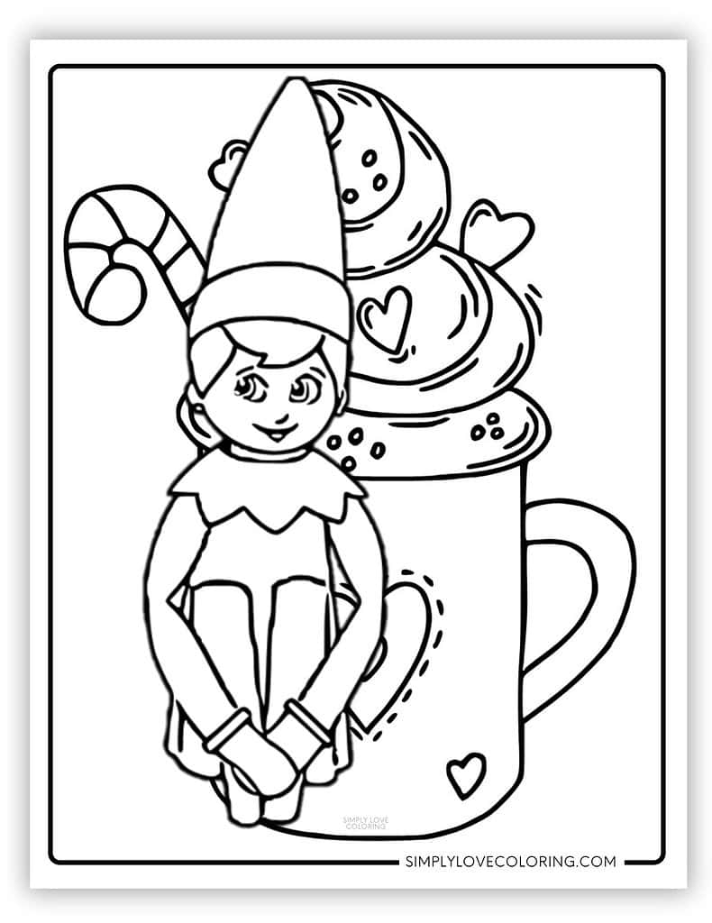 Elf On The Shelf Coloring Pages Free PDF Printables Simply Love Coloring Elf On The Shelf Coloring Pages Free PDF Printables Simply Love Coloring