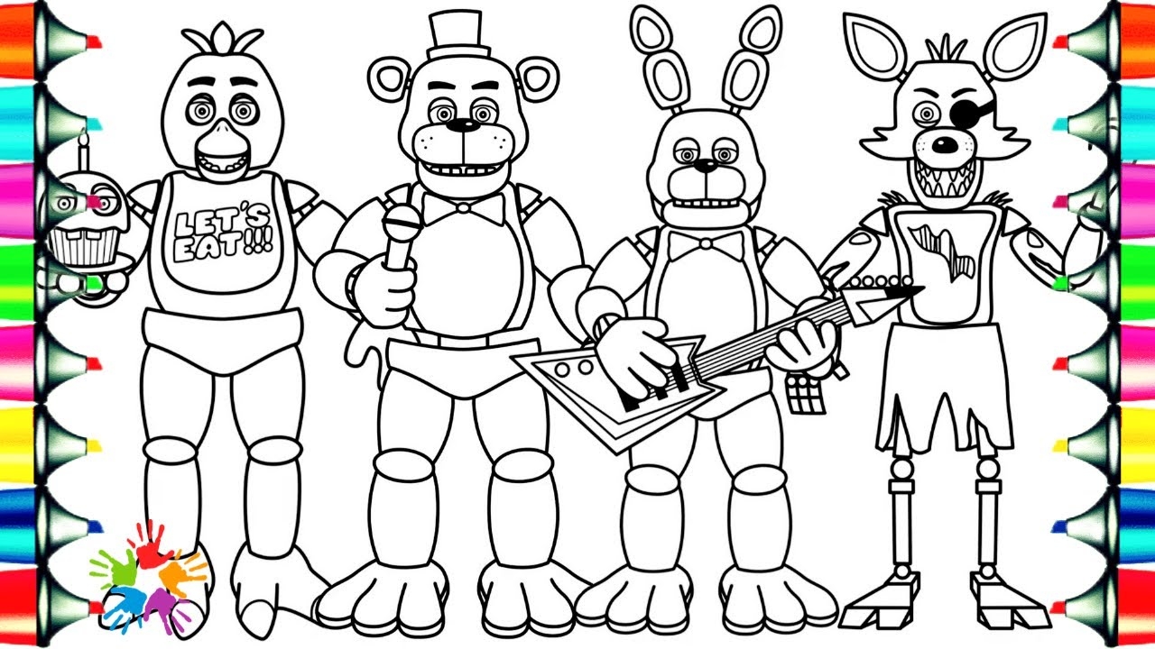 Five Nights At Freddy s New Coloring Pages How To Color All Main Characters From FNAF NCS Music YouTube Five Nights At Freddy s New Coloring Pages How To Color All Main Characters From FNAF NCS Music YouTube