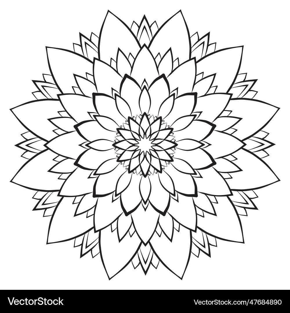 flower mandala coloring pages
