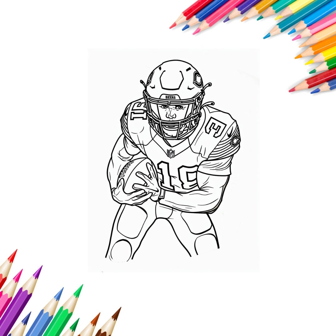 american football coloring pages