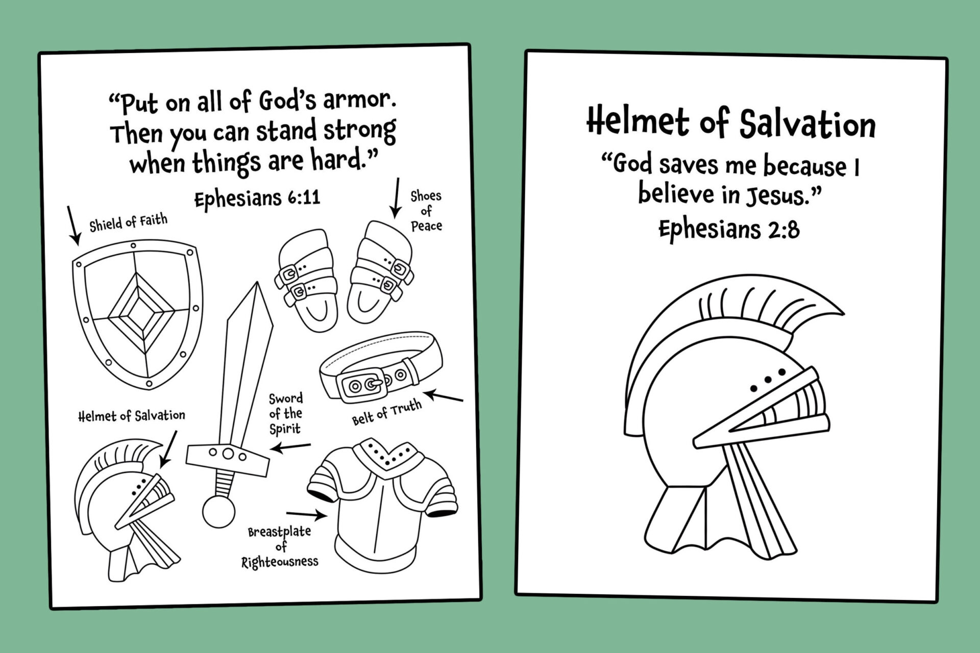 Free Armor Of God Coloring Pages For Kids The Hollydog Blog