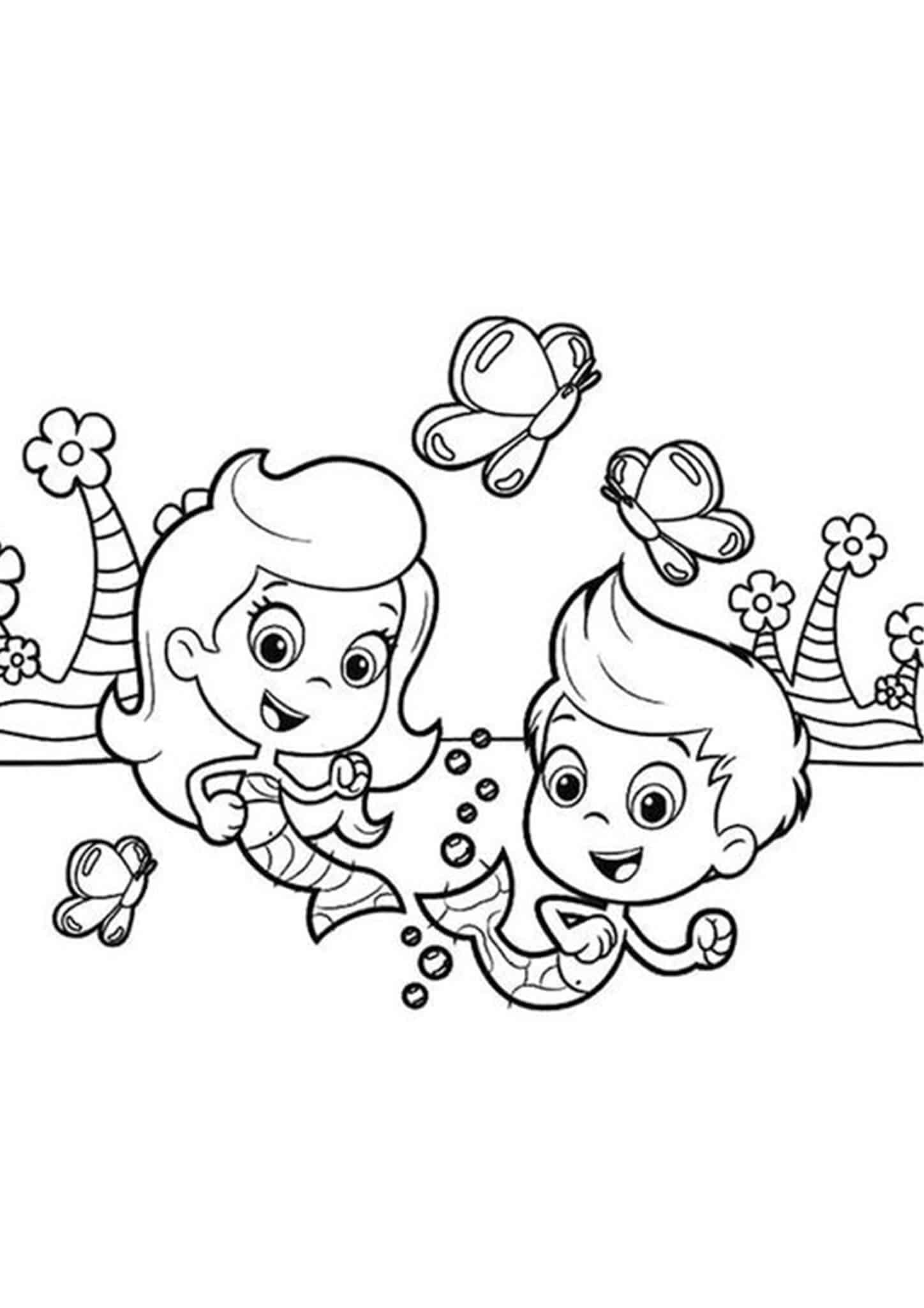 Free Easy To Print Bubble Guppies Coloring Pages Tulamama