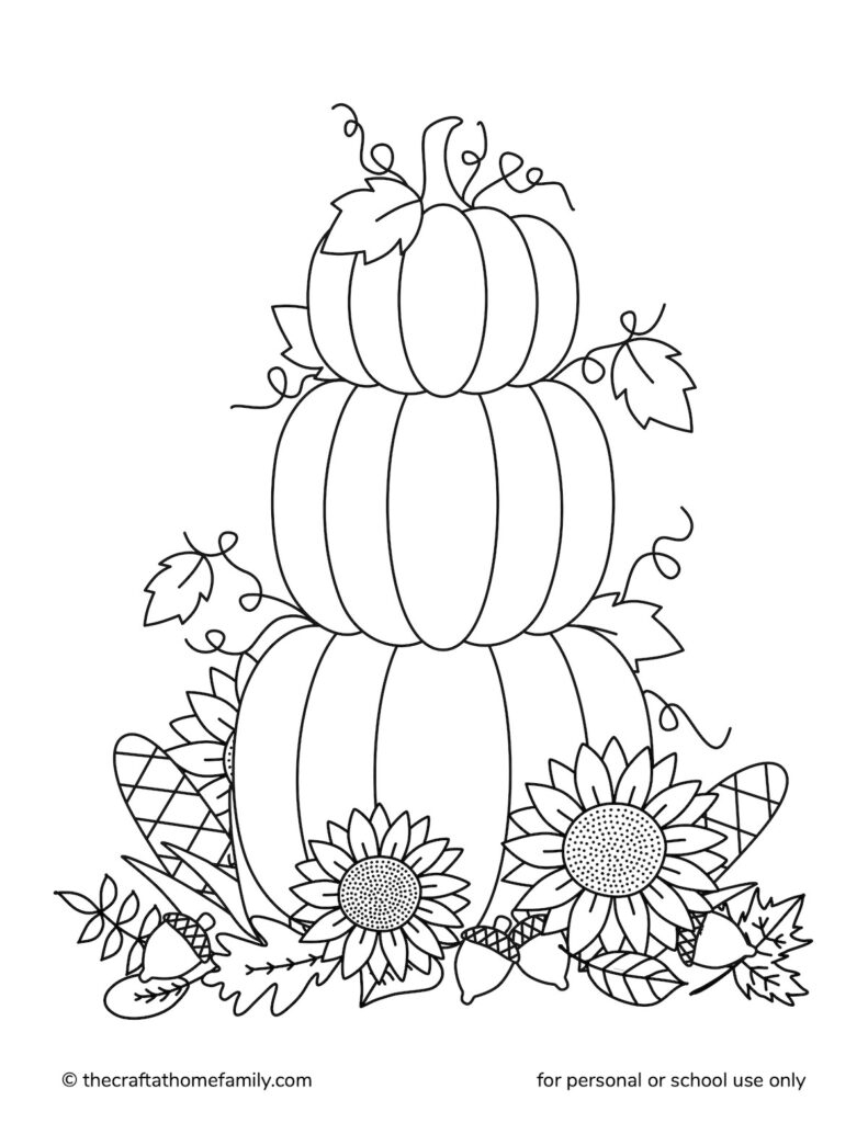 Free Fall Coloring Pages The Craft at Home Family