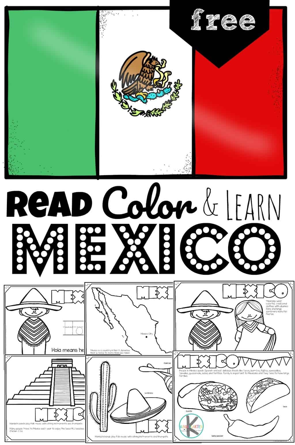 Free FREE Printable Mexico Coloring Pages Read Color And Learn