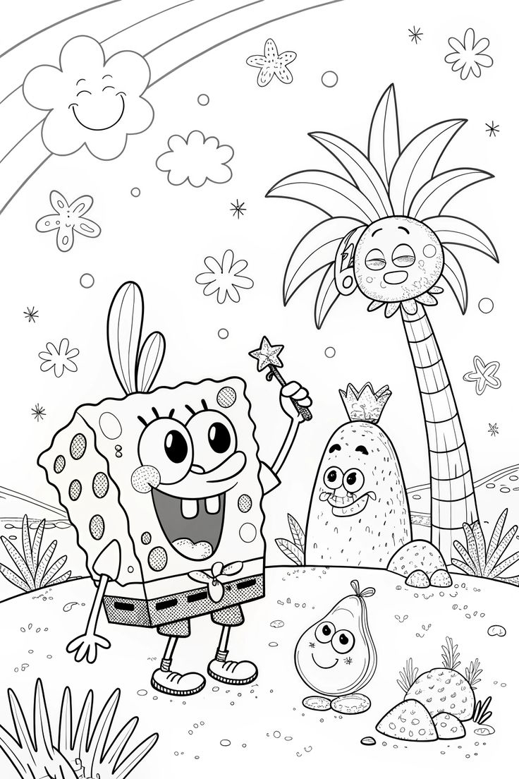 free spongebob coloring pages
