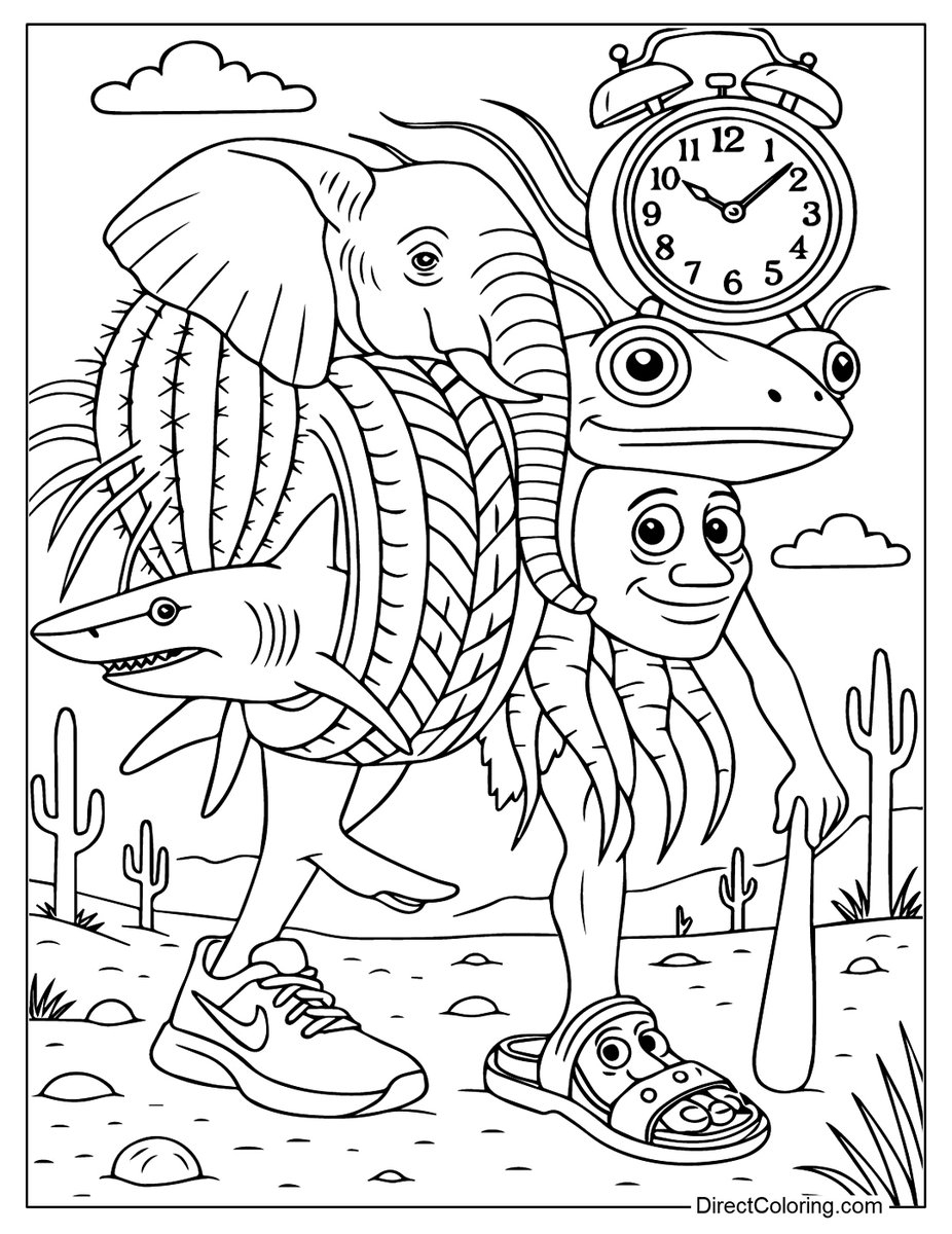 Free Italian Brainrot Coloring Pages Https t co pzaHM4oU8U italianbrainrot coloringpages FreePrintable