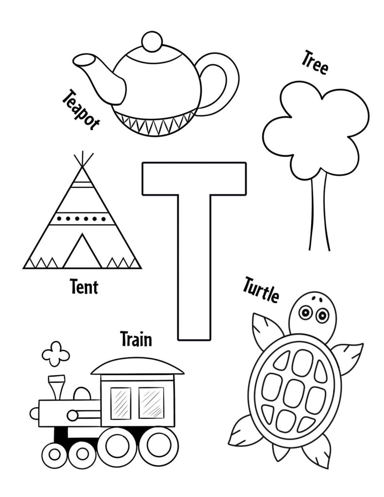 FREE Letter T Worksheets For Preschool The Hollydog Blog