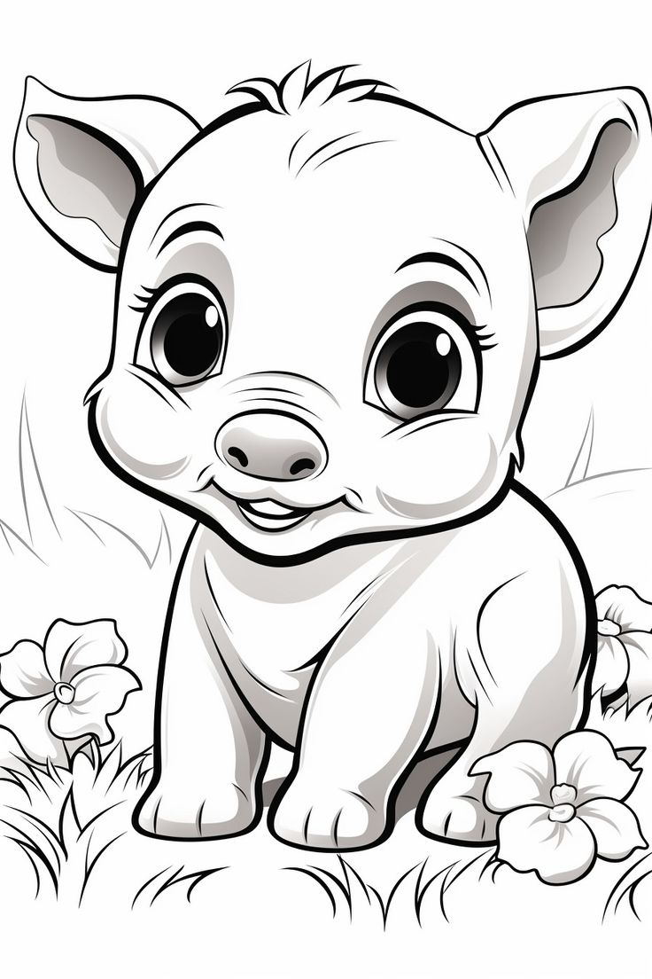 Free Pig Coloring Pages For Kids