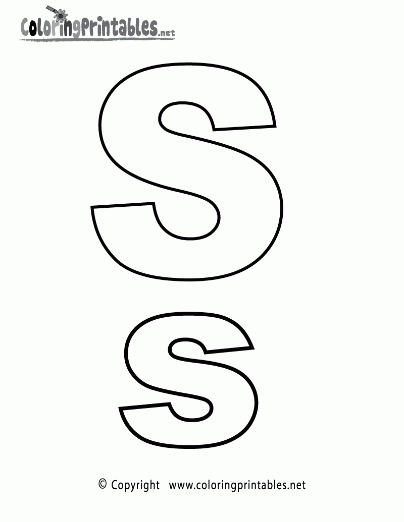 Free Printable Alphabet Letter S Coloring Page Free Printable Alphabet Letter S Coloring Page
