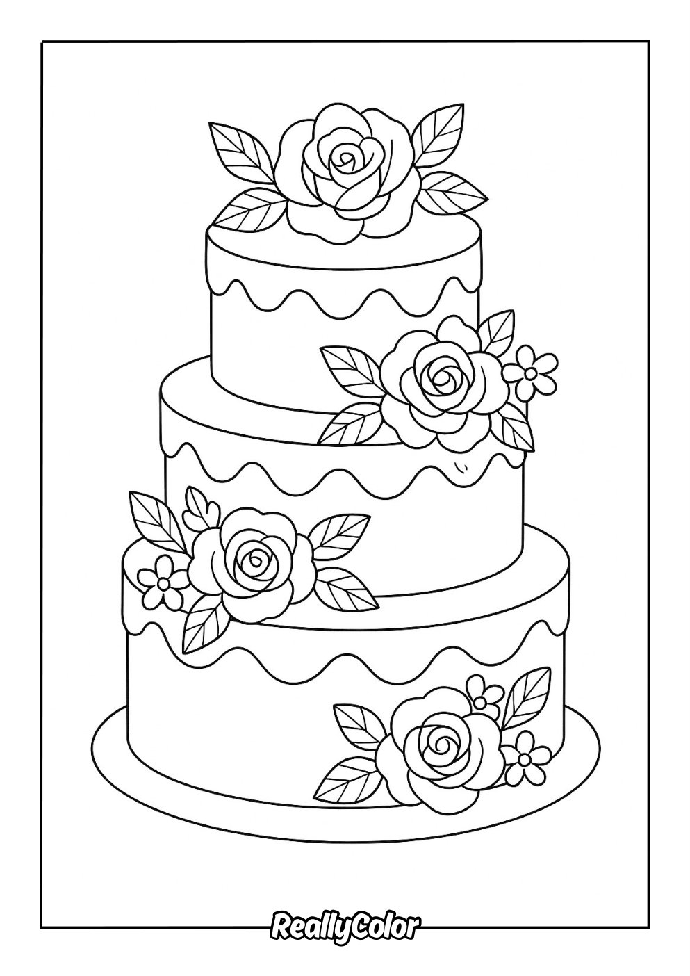 Free Printable Cake Coloring Pages